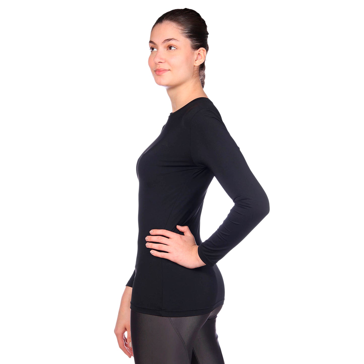 Camiseta Feminina Manga Longa Final Tech Preta