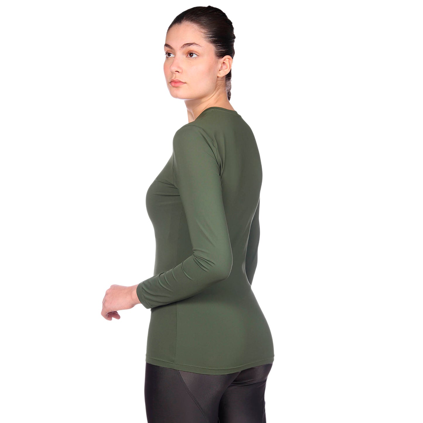 Camiseta Feminina Manga Longa Final Tech Verde