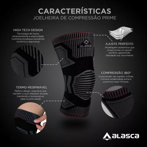 Par Joelheira de Compressão Prime Alasca Alasca Tecnologia LtdaJoelheira
