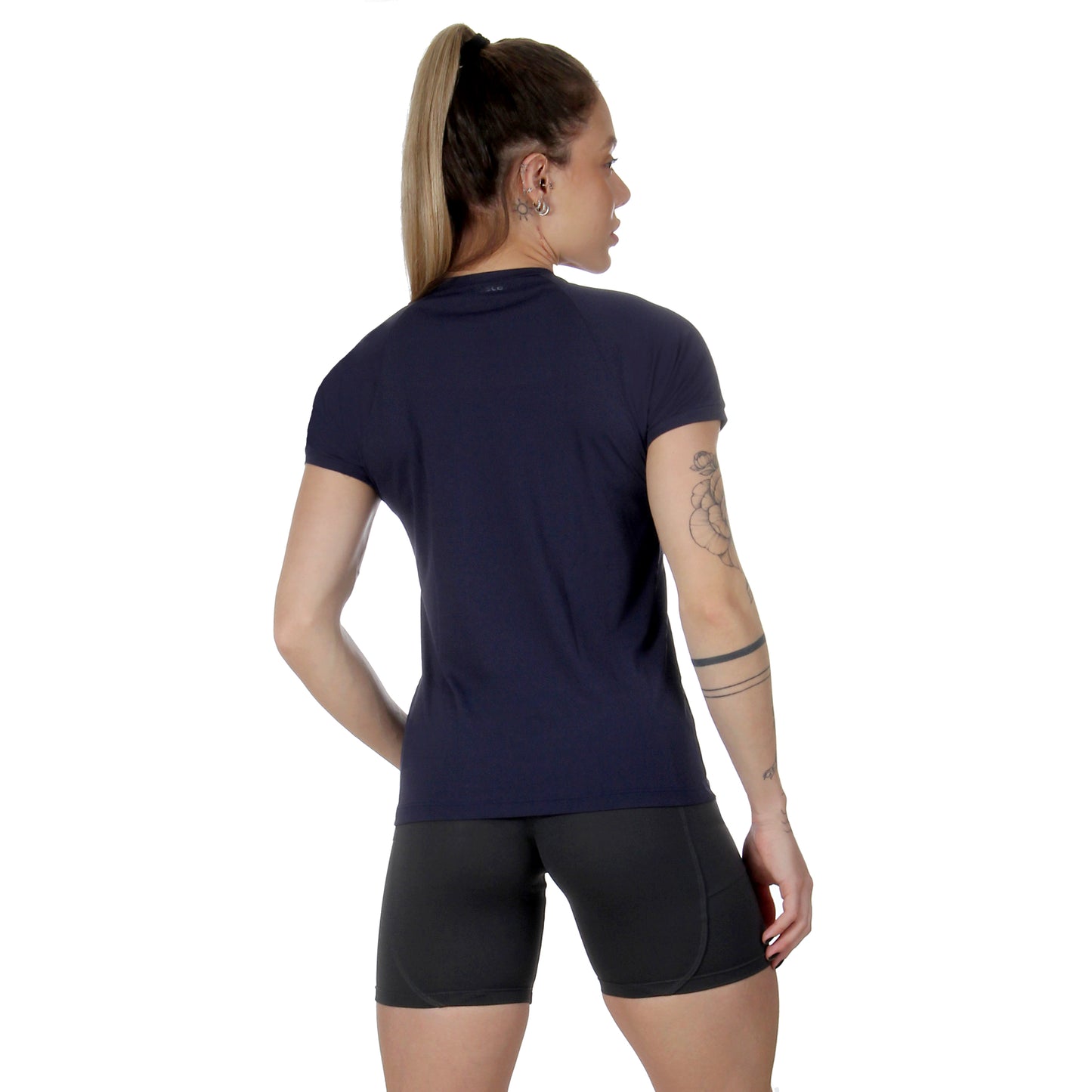 Camiseta Feminina Manga Curta Final Tech Azul Alasca