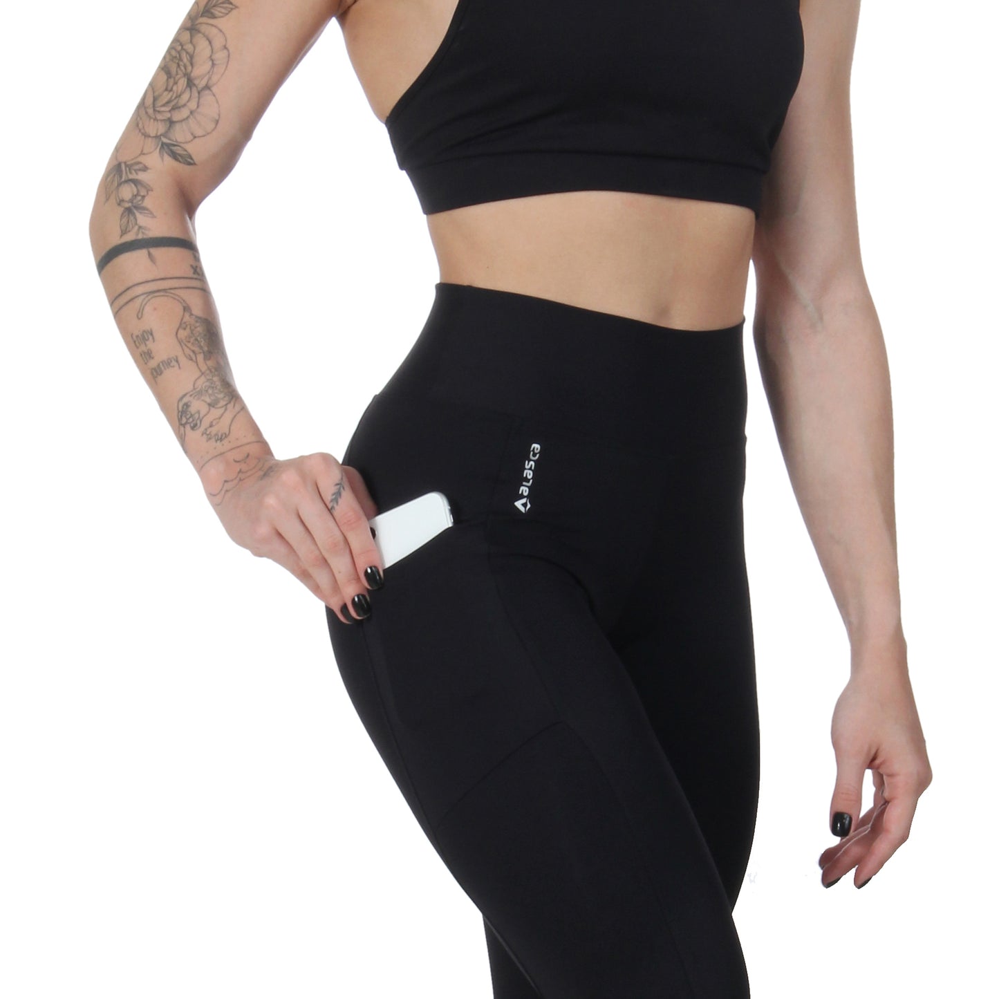 Legging Feminina Bolsos Emana Preta Alasca