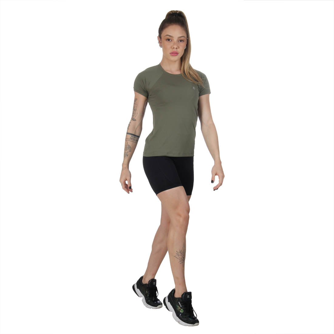 Camiseta Feminina Manga Curta Final Tech Verde Alasca