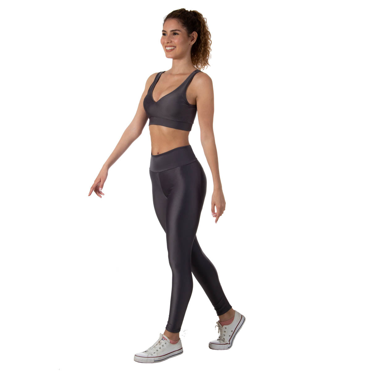 Legging Feminina Essential Cinza Alasca