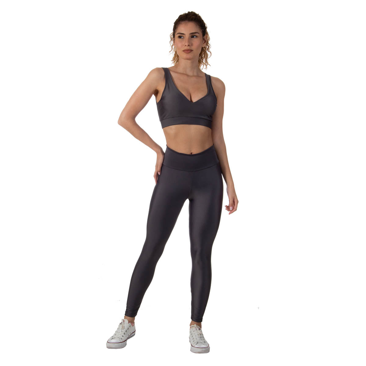 Top Feminino Essential Cinza Alasca