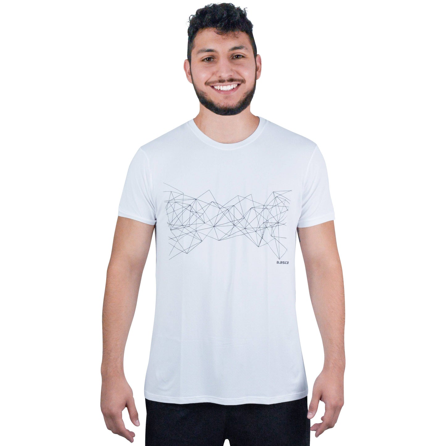 Camiseta Masculina Manga Curta Essential Branca Alasca
