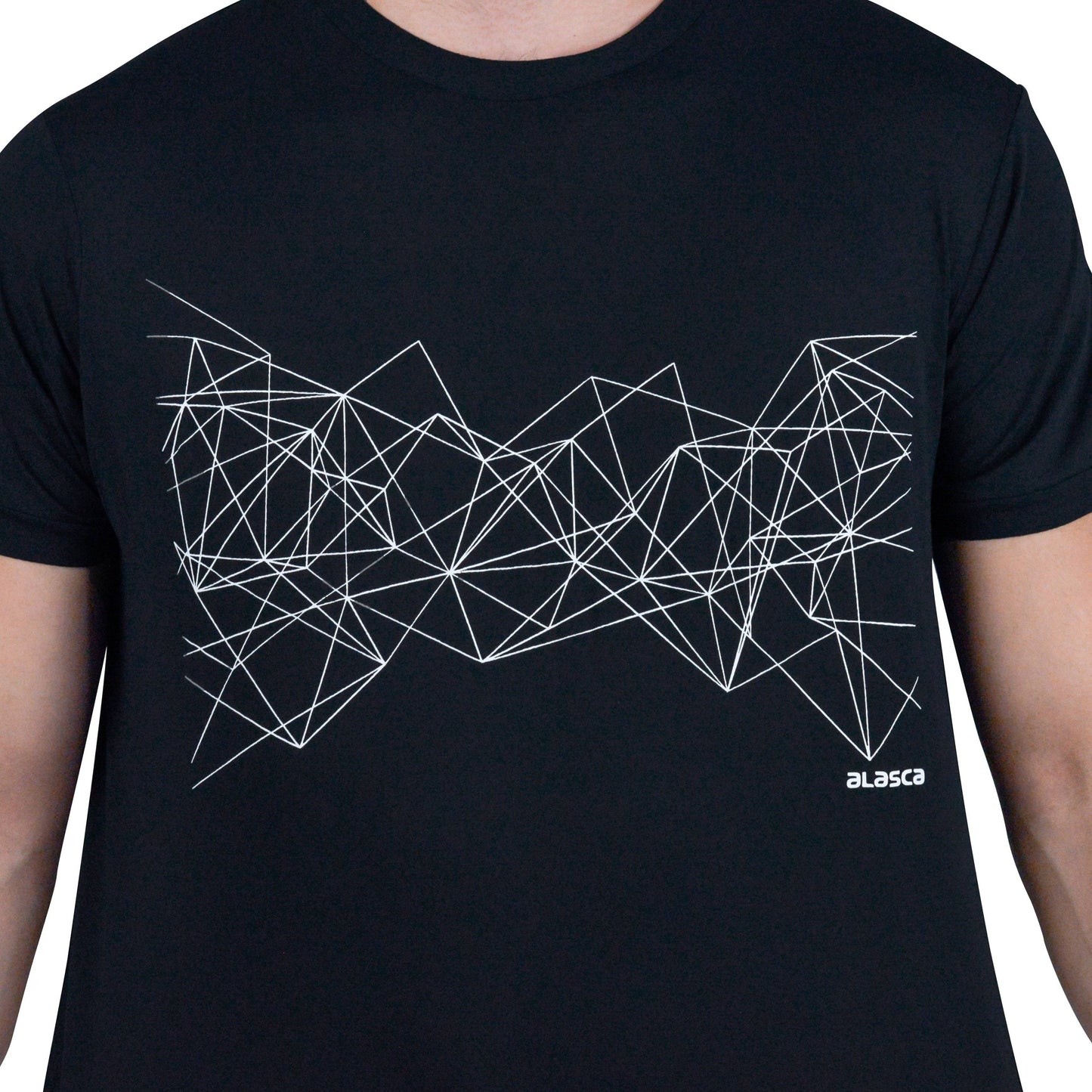 Camiseta Masculina Manga Curta Essential Preta Alasca