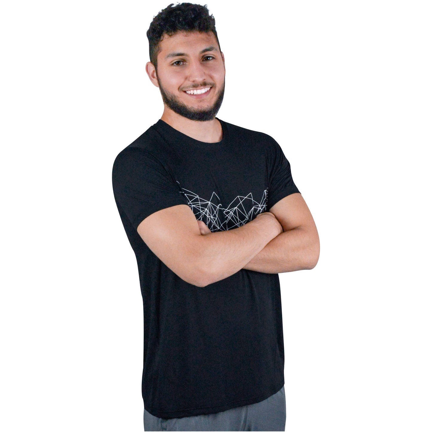 Camiseta Masculina Manga Curta Essential Preta Alasca