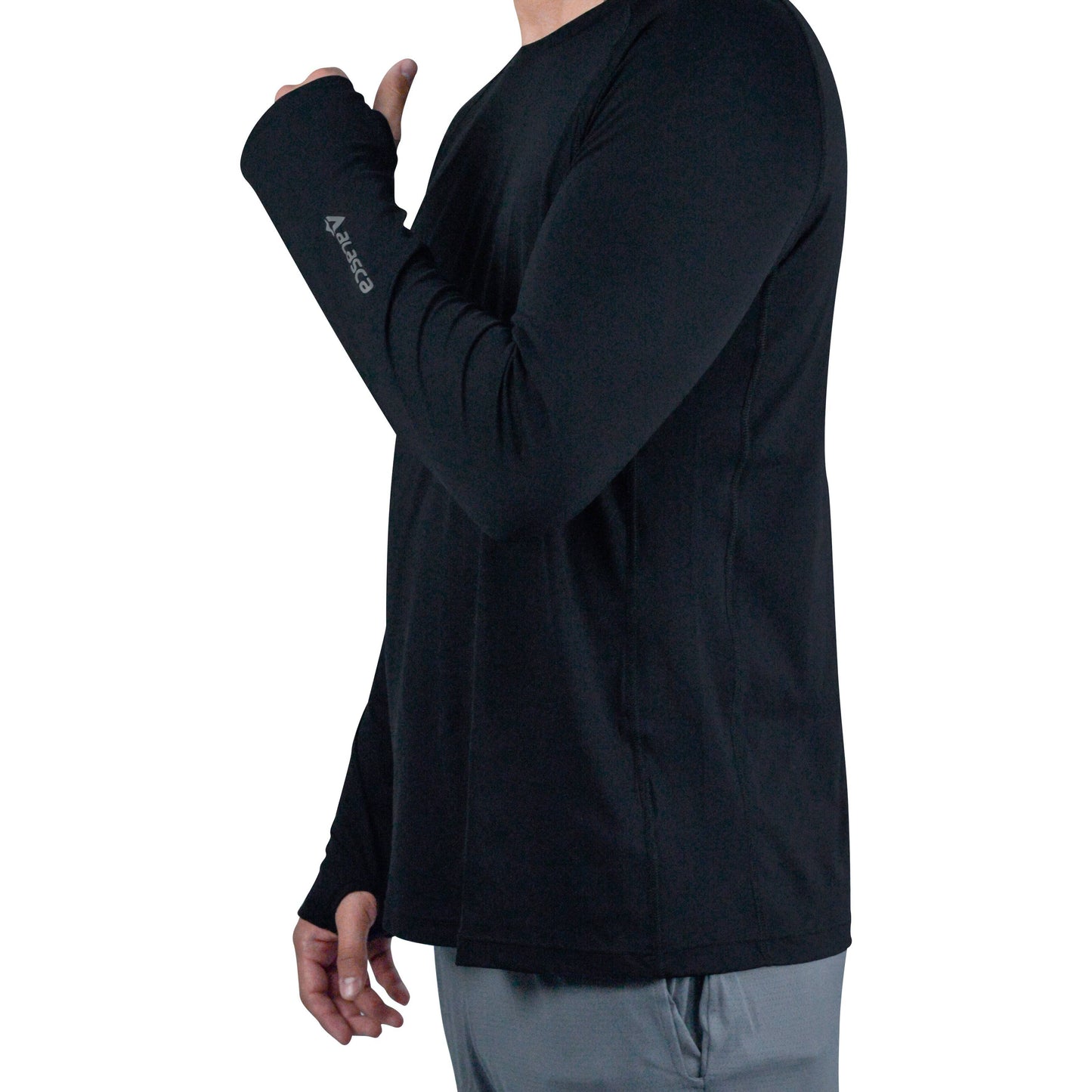 Camiseta Masculina Manga Longa Final Tech Preta Alasca