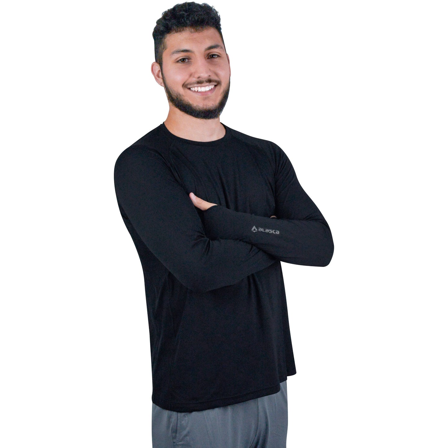 Camiseta Masculina Manga Longa Final Tech Preta Alasca