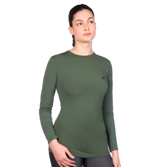 Camiseta Feminina Manga Longa Final Tech Verde