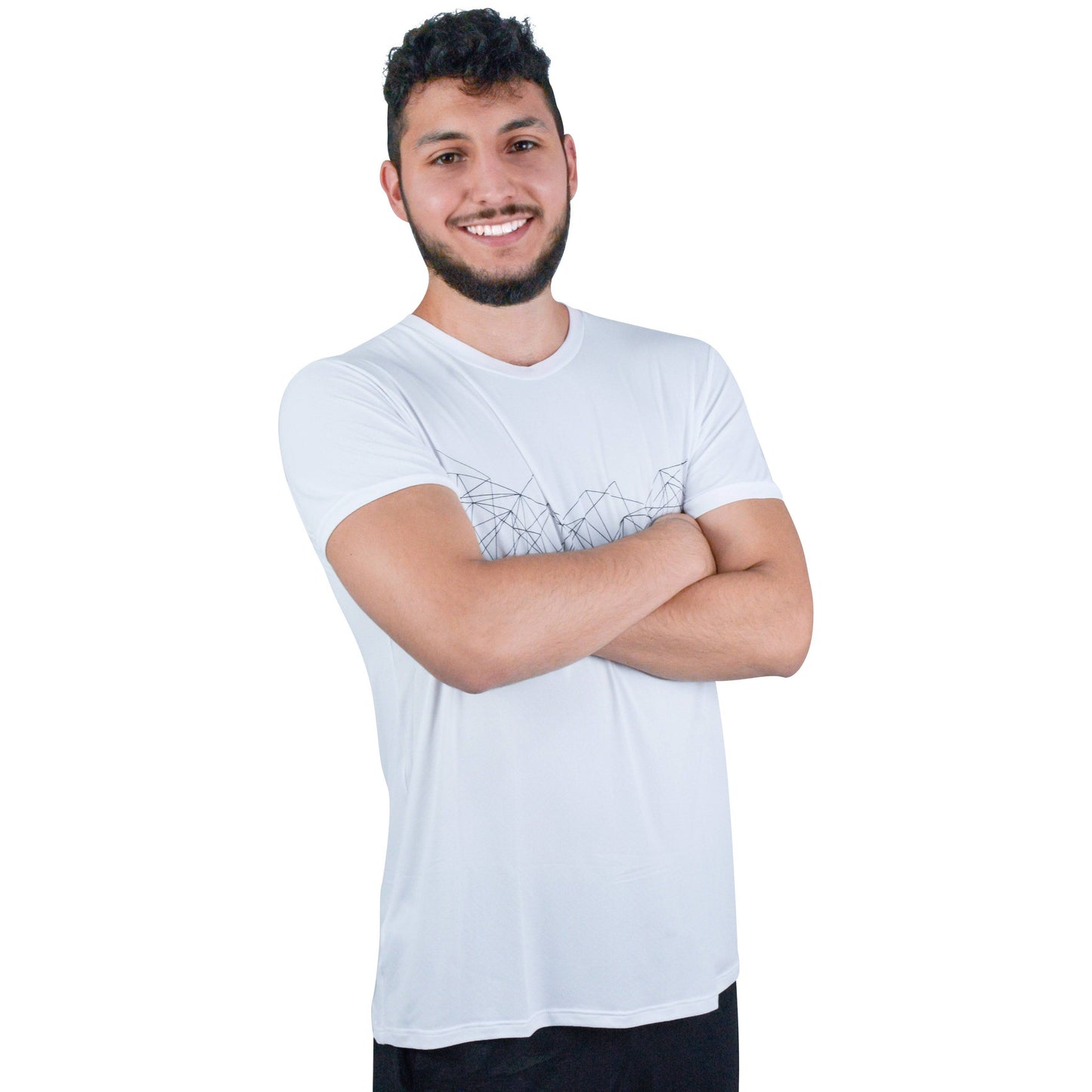 Camiseta Masculina Manga Curta Essential Branca Alasca